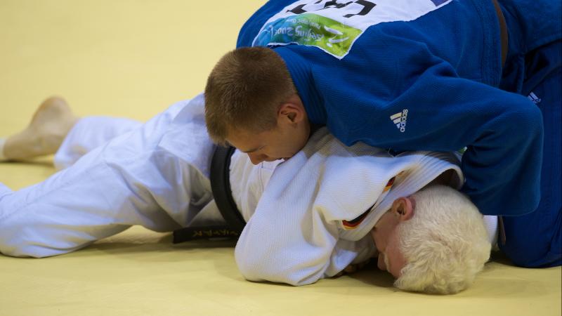 Latvian Judoka in action